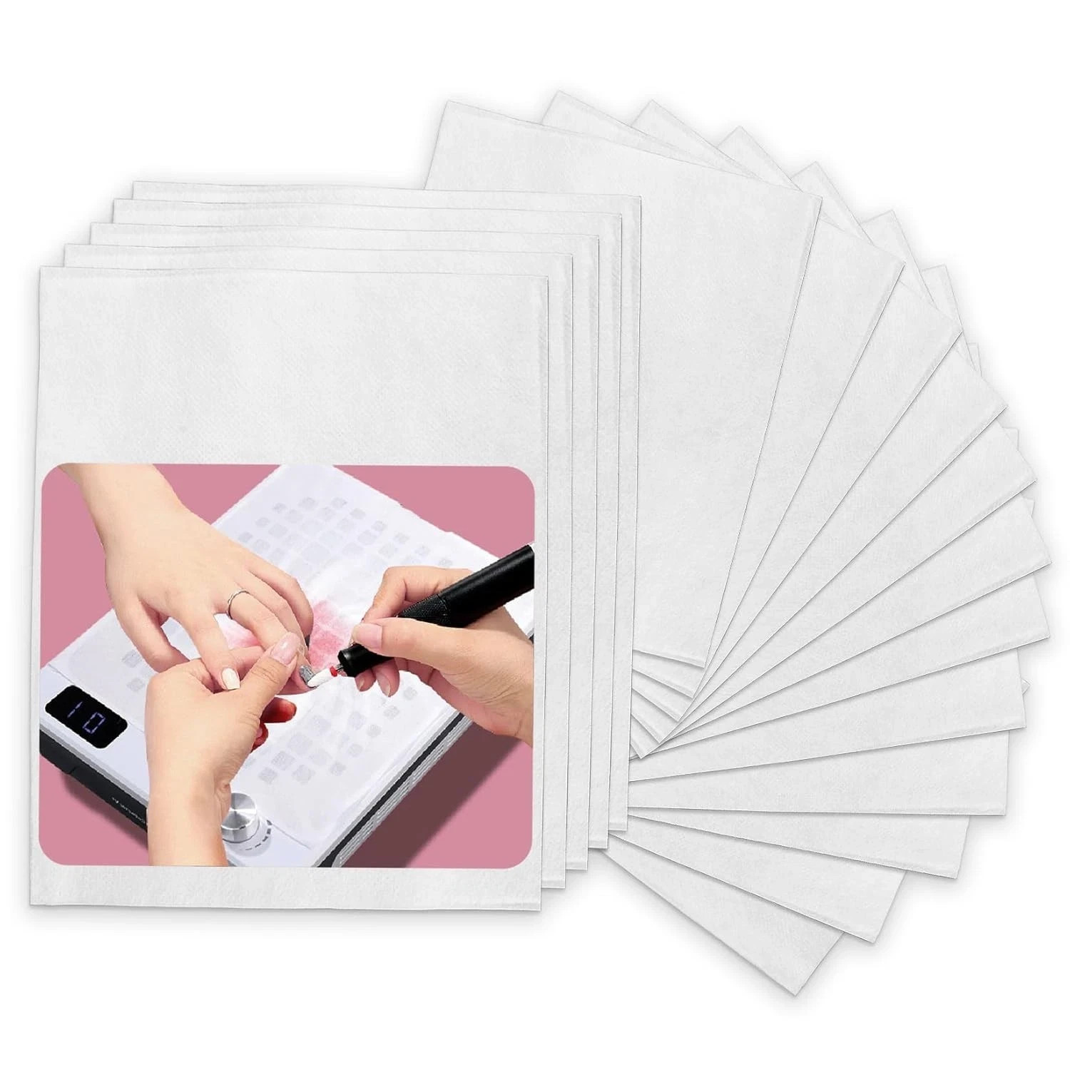 Easy to Replace & Cost-Effective Versatile 100 Pack Nail Vacuum Filter Sheets