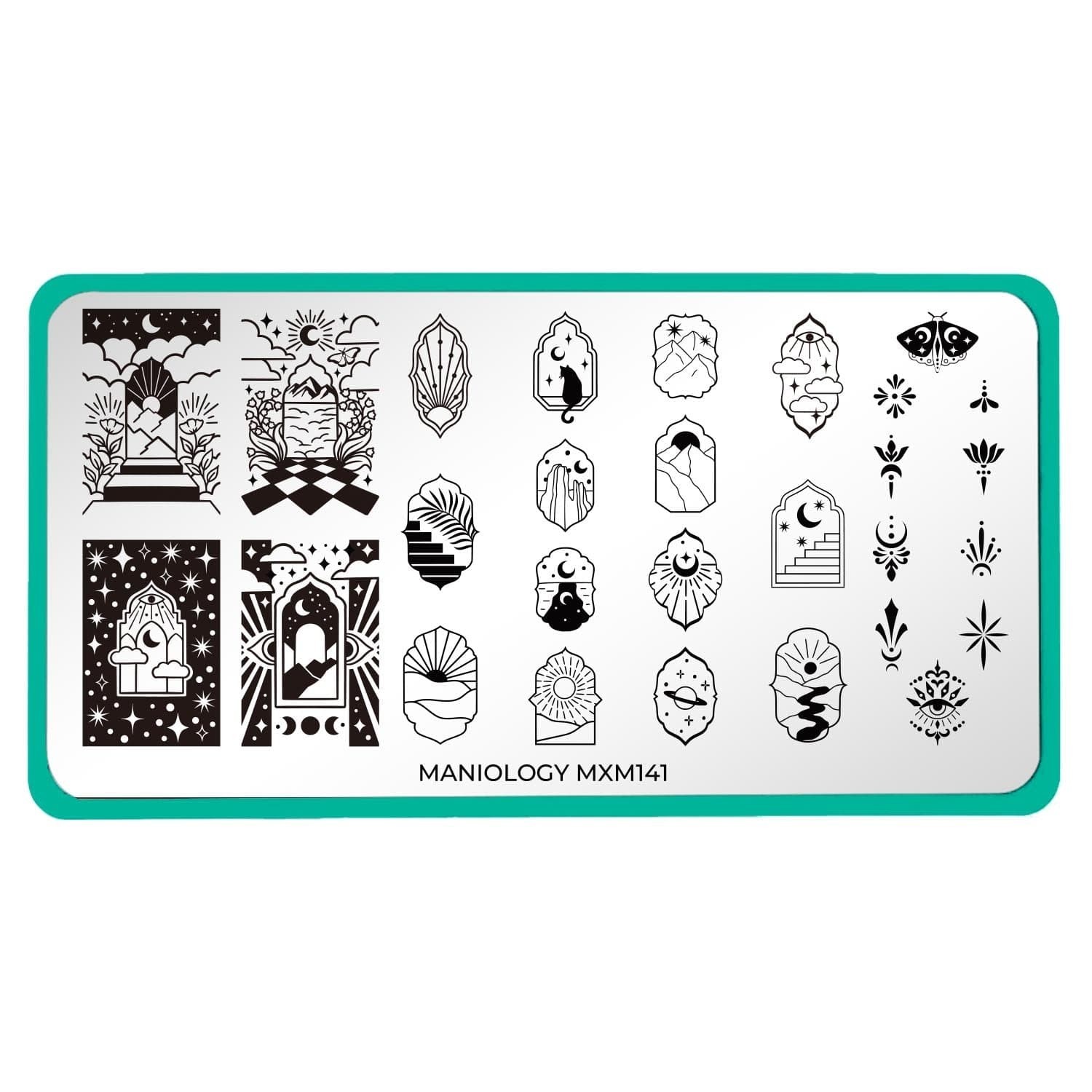 Maniology nail stamping plate MXM141 Mxm 142 MANI X ME SUBSCRIPTION ONLY LIMITED