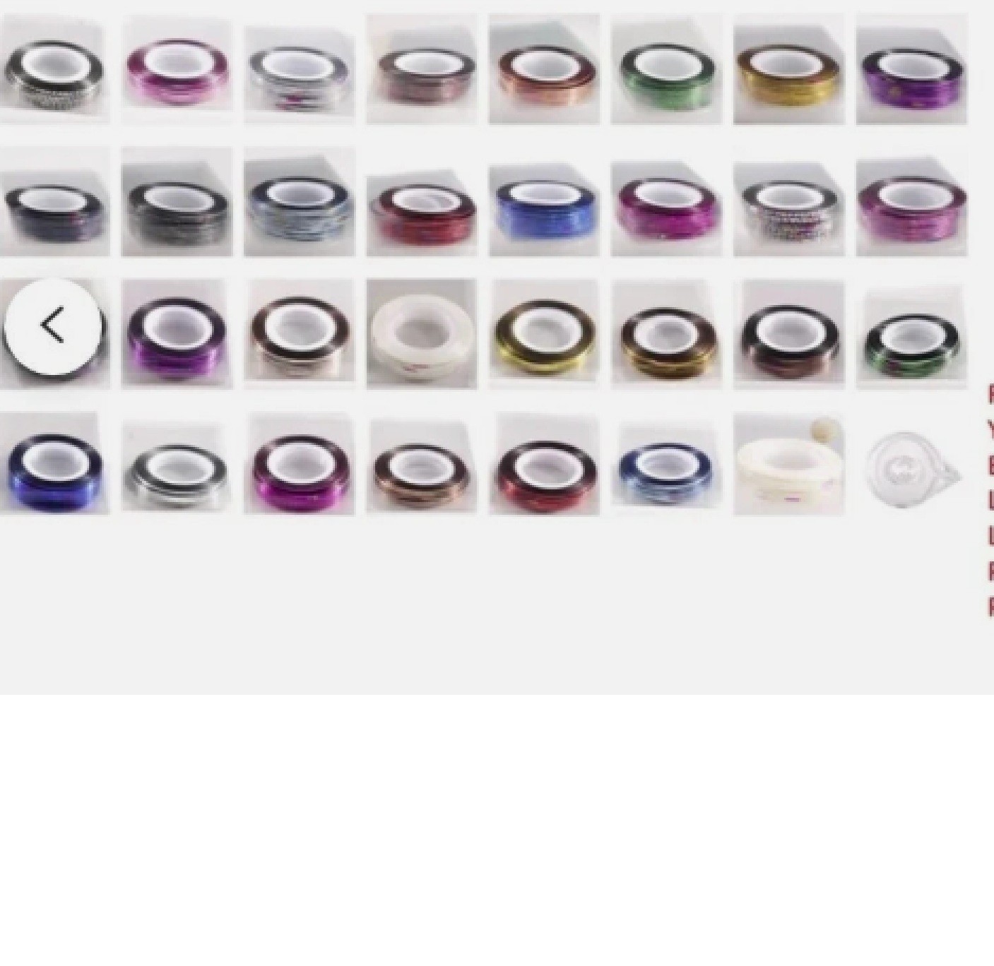 2- 50 Sheets Nail deco rolled tape/ Striping Tape Line DIY Nail Art Tips Decor