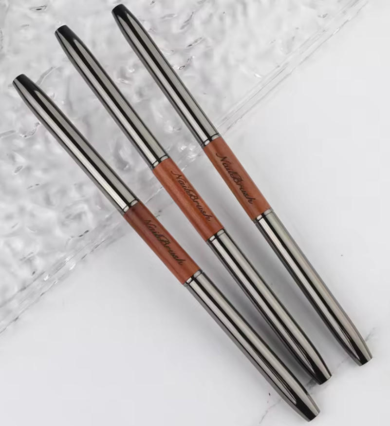Double End Nail Push Glue Phototherapy Pen UV Gel Liner Brush Dual End Beauty