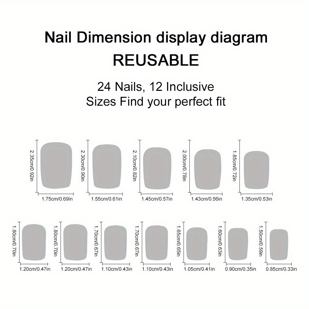 96pcs Sleek Black Press On Nails Crackle Elegant Long Fake Nails for Cool Style