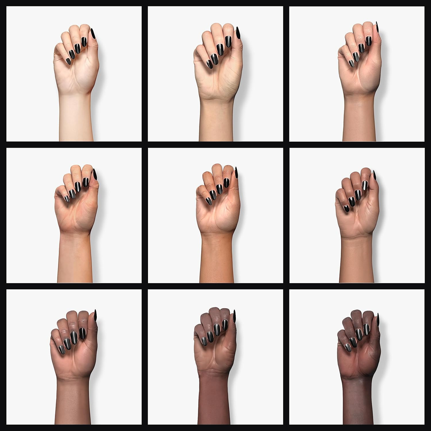 Sally Hansen Hard as Nails, Black Heart, Long Lasting, Chip Resistant, Opaque, S