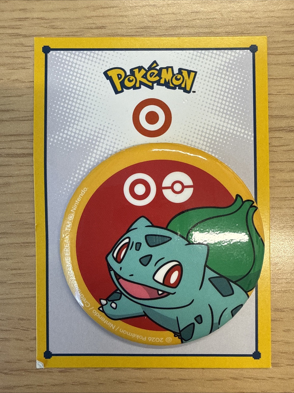 🚀 Pokémon 2026 EXCLUSIVE Game Freak Bulbasaur Badge Pin Target Exclusive