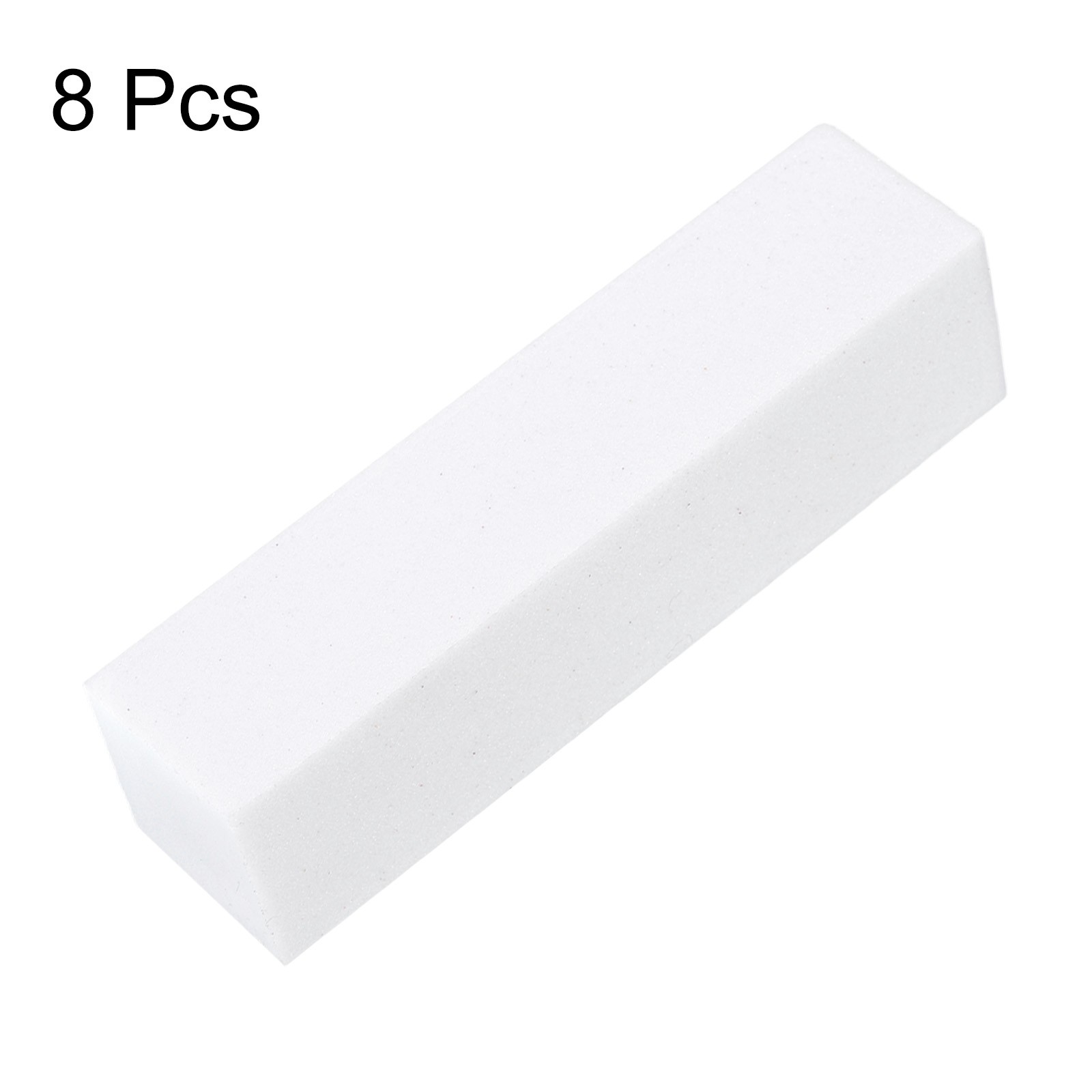 8pcs Nail Buffer Block 120 Grit Nail File for Nail Buffing, White