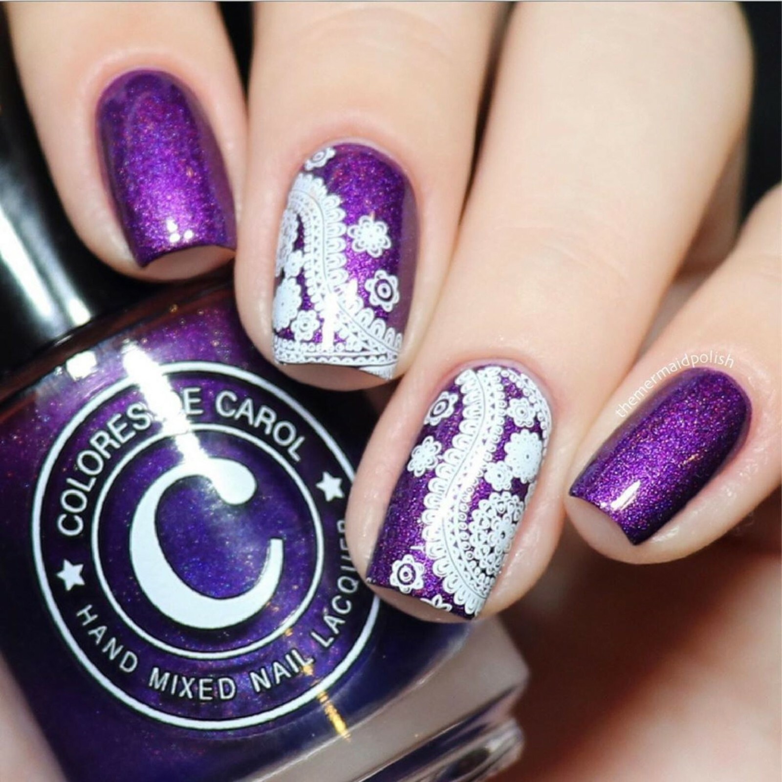 Blanc My Mind Stamping Polish (White), Nail Polish for Nail Art
