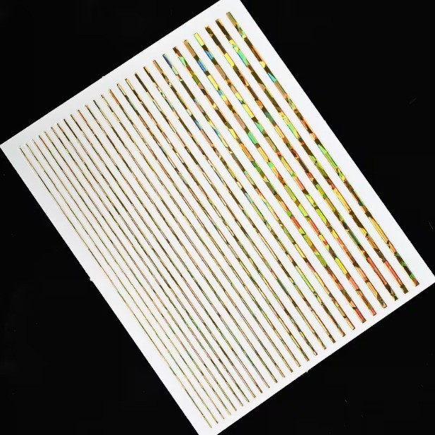 3D Stripe Line Nail Art Stickers: DIY Adhesive Decals