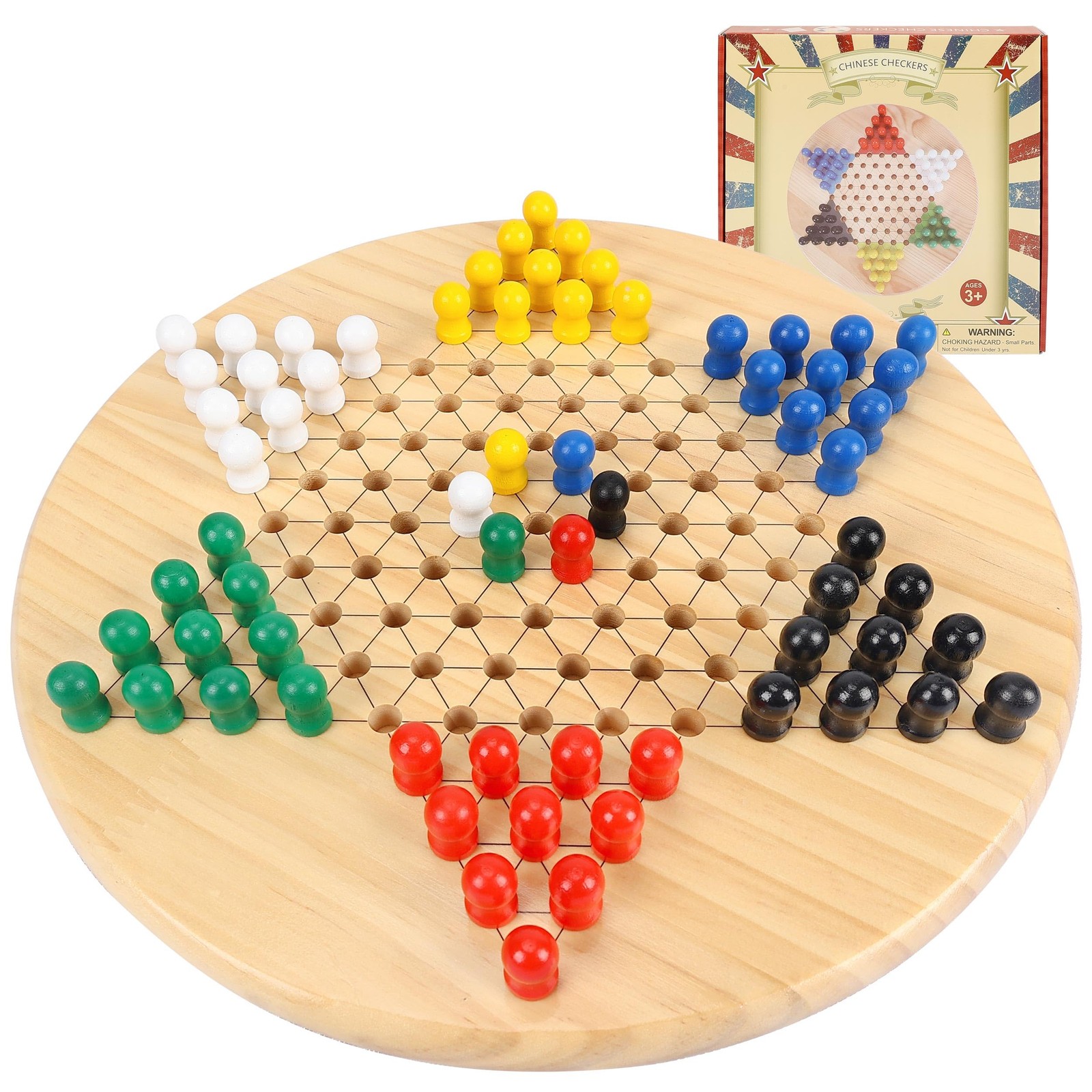 Gothink Chinese 11.5 x x 1.6 inches, Checkers Board Game
