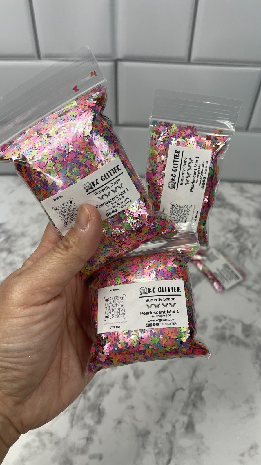 Solvent Resistant BUTTERFLY shape Glitter U Choose Color Nail Art Face Crafts