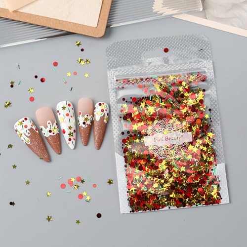 Christmas Glitter Nail Sequins Winter Nail Christmas Glitter Sequins 1876