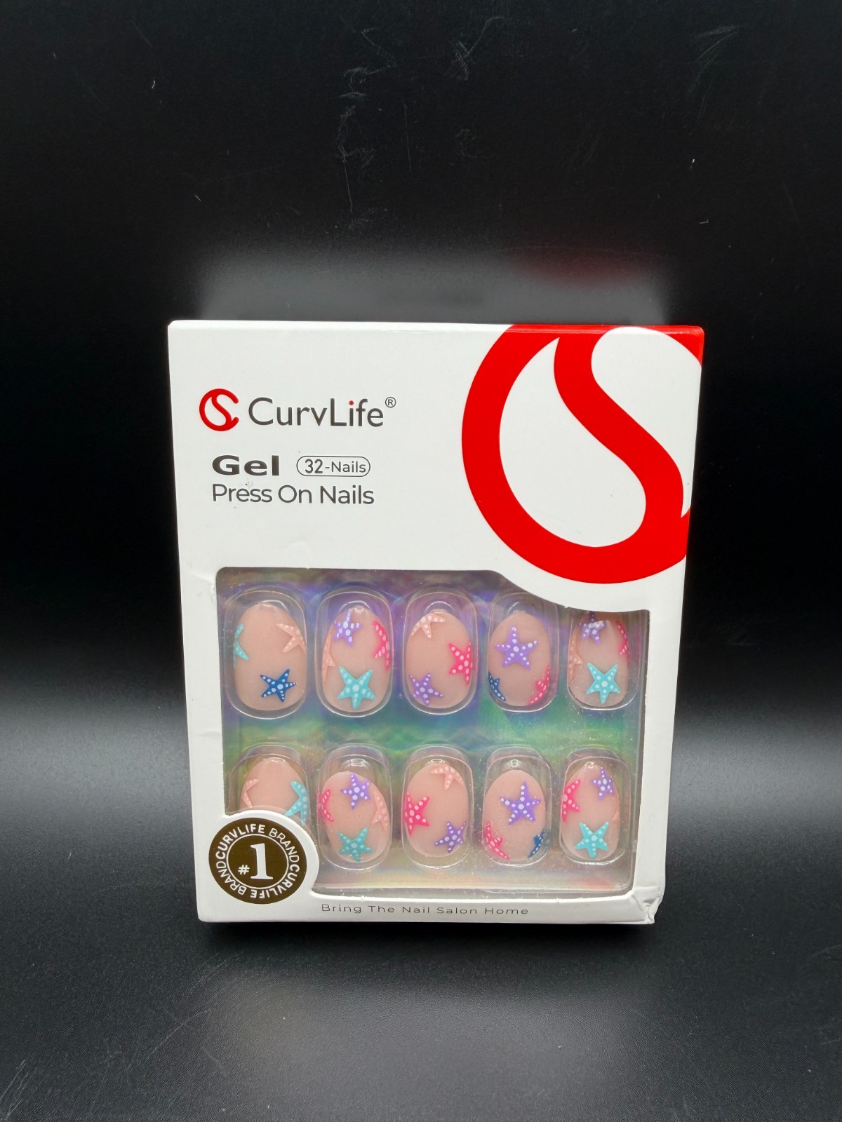 CurvLife Gel Press On Nails Bundle 3 NEW Tidal Blush Turtle Dream Candy Tide