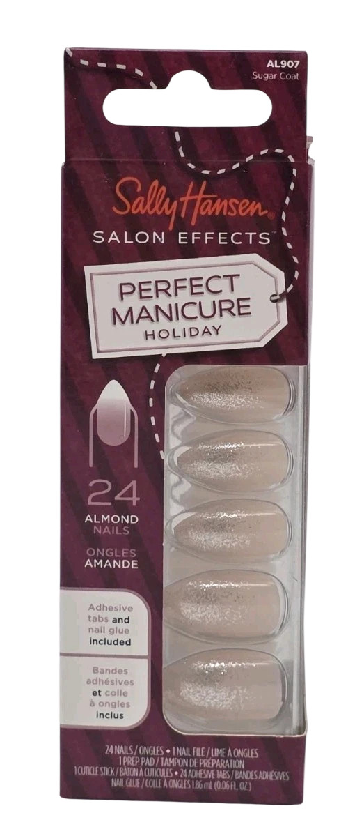 Sally Hansen Salon Effects Perfect Manicure Press-On Nails AL907 Sugar Coat