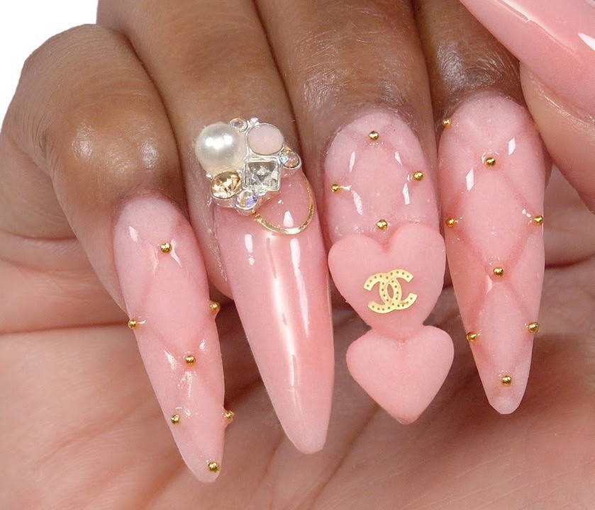 NWT NAIL ART DESIGN GOLD METAL NAIL FINDINGS: ULTIMATE MIX N°3!