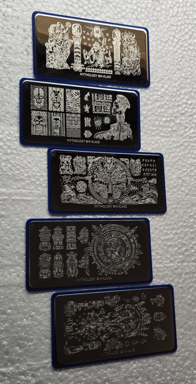 Bundle Monster Maniology Mythology Nail Stamp plate set BM-XL401 402 403 404 405