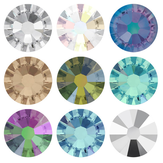 Superior PRIMERO Flat Back 2058 Foiled Glue Fix All Sizes & Colors Rhinestones