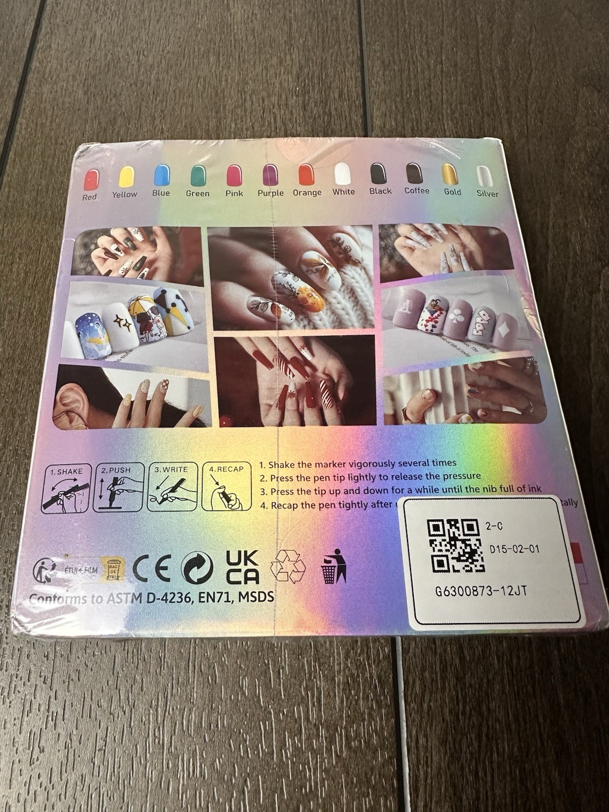 Finger Nail Art Pen Marker Set – 12 Colors Nails Art Marker Draw Paint Style