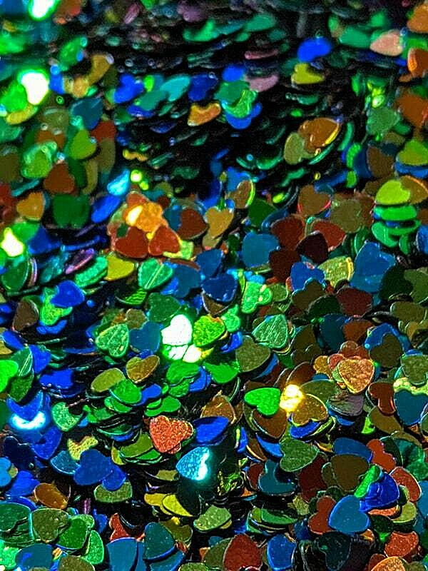 2.5MM HEART SHAPE GLITTER U Choose~Nail•Acrylic•Gel•Body Art•Face•Festival