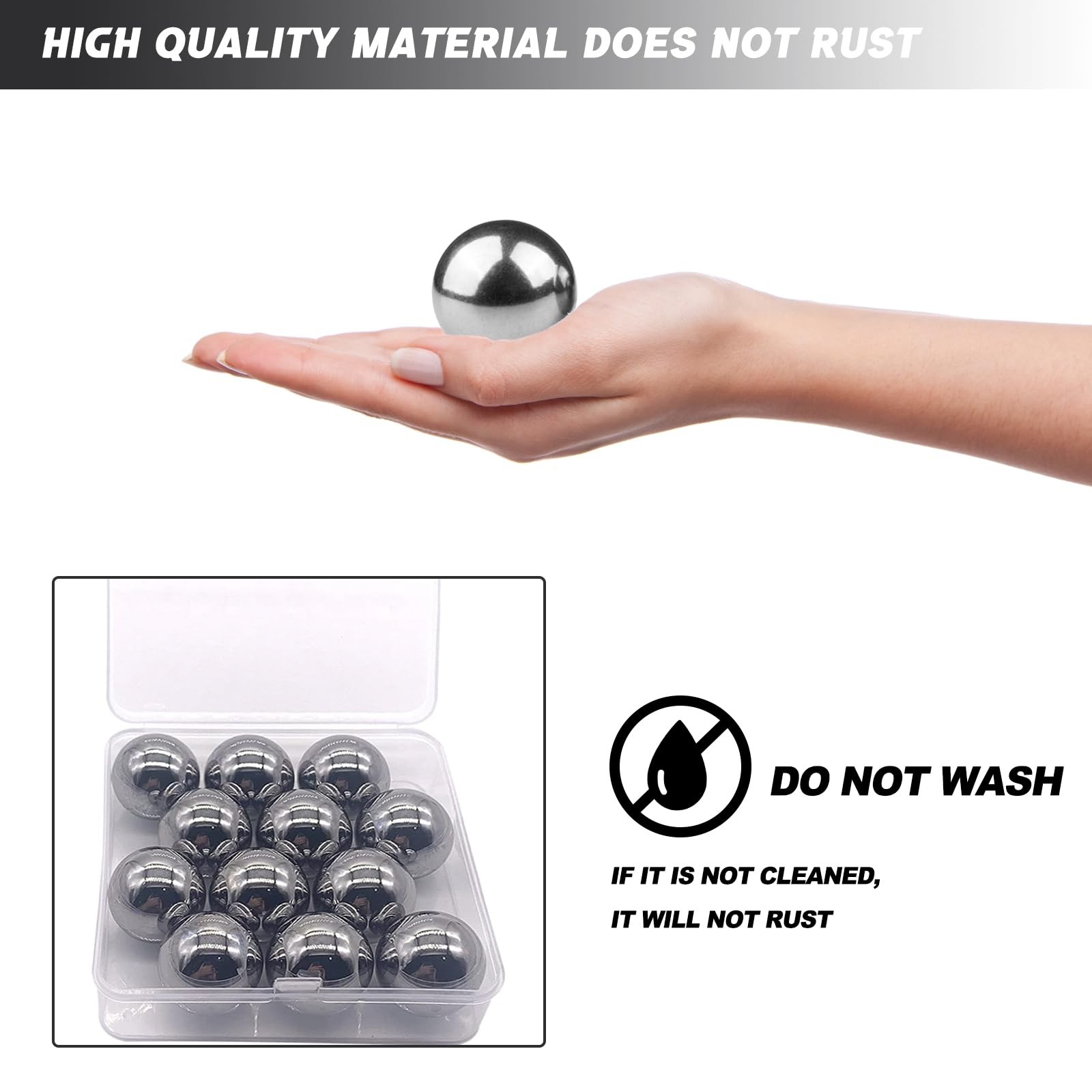 24 PCS 1 Inch Chrome Steel Bearing Balls 25.4mm Precision Bearings Hardware
