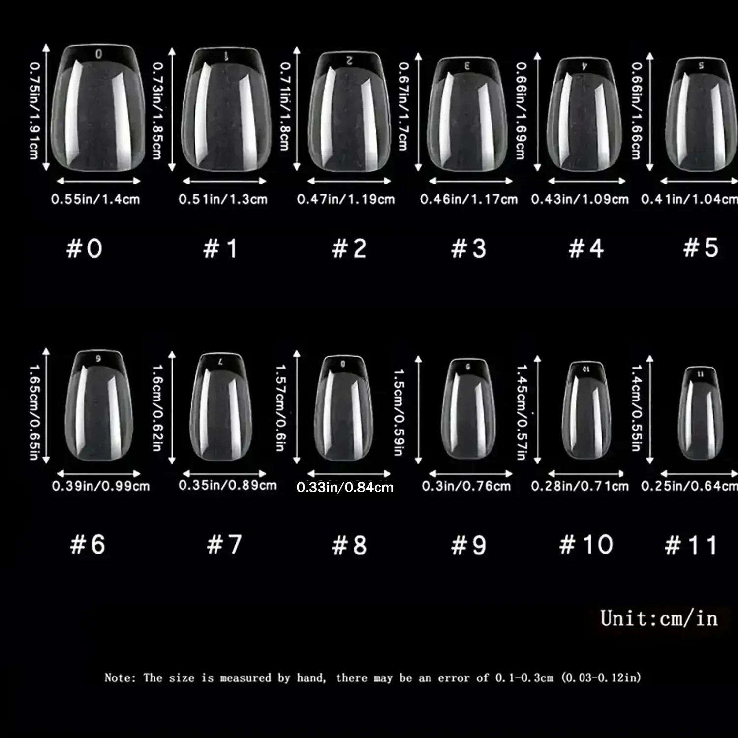 120Pcs Coffin Nail Tips, Half Matte Medium Coffin Soft X Gel Nail Tips Clear Fak