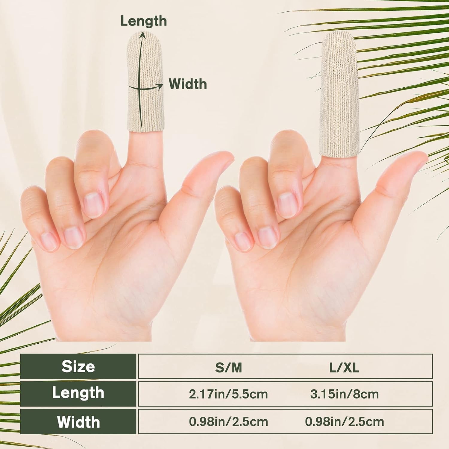 Cotton Finger Cots Cotton Cushion 20PCS for Cracked Skin, Eczema, Calluses, M…