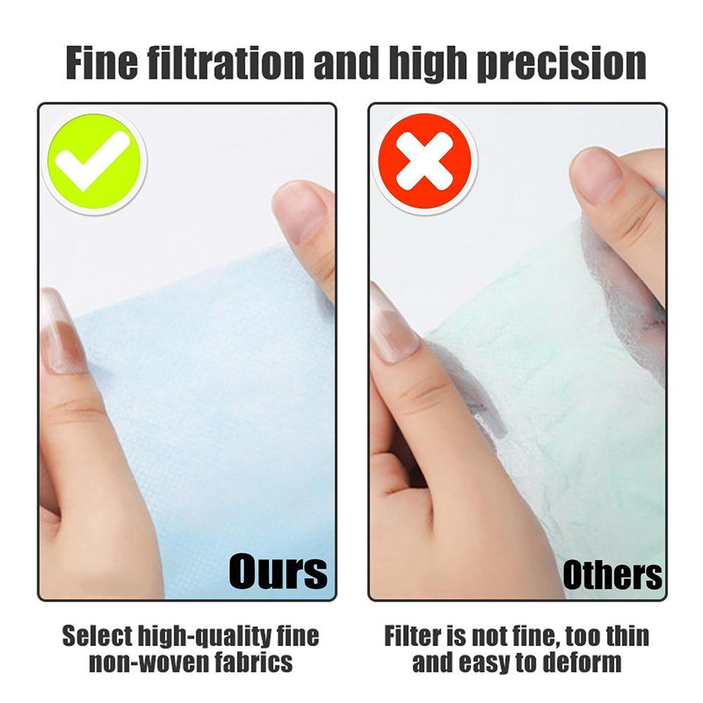 100pcs Disposable Nail Art Vacuum Dust Collector Non-woven Filter Paper Pink Blu