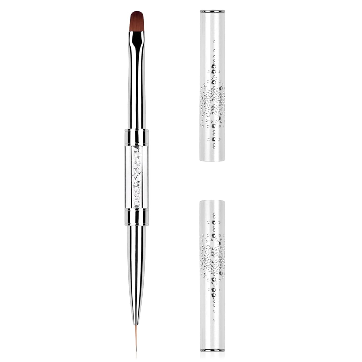 1 pincel de doble punta para unas de gel duro para gel constructor y poligel