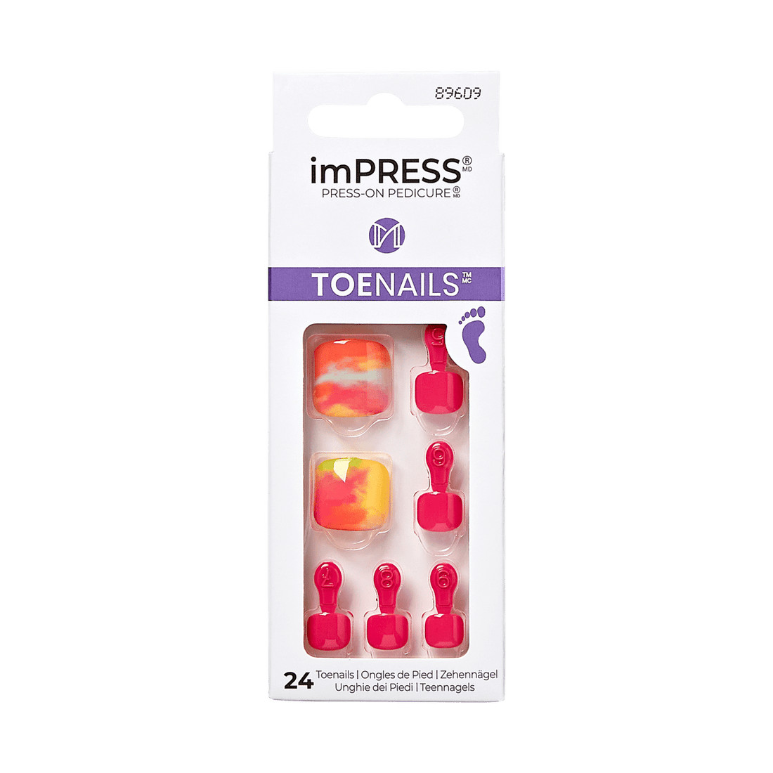 Kiss Impress Press-On Pedicure Toenails, You Choose