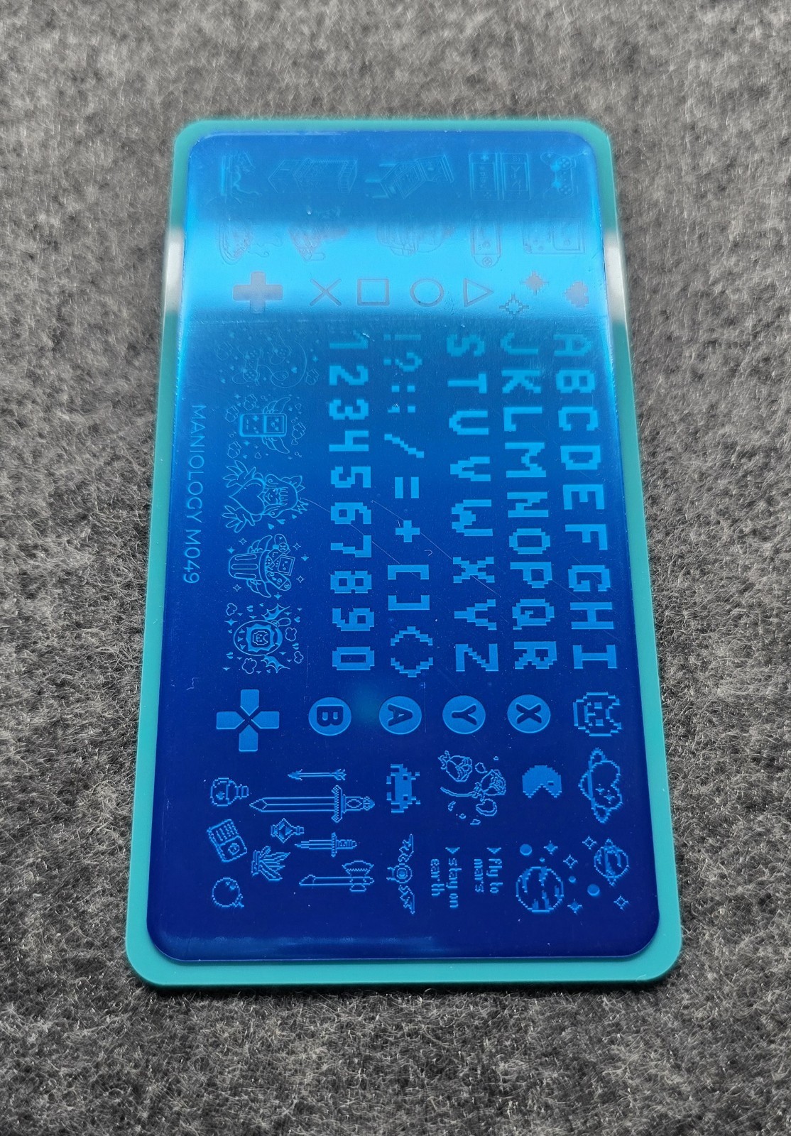🎮🕹Maniology M049 HIGH SCORE VIDEO GAME Chic Geek Nail Stamping Plate HTF Rare
