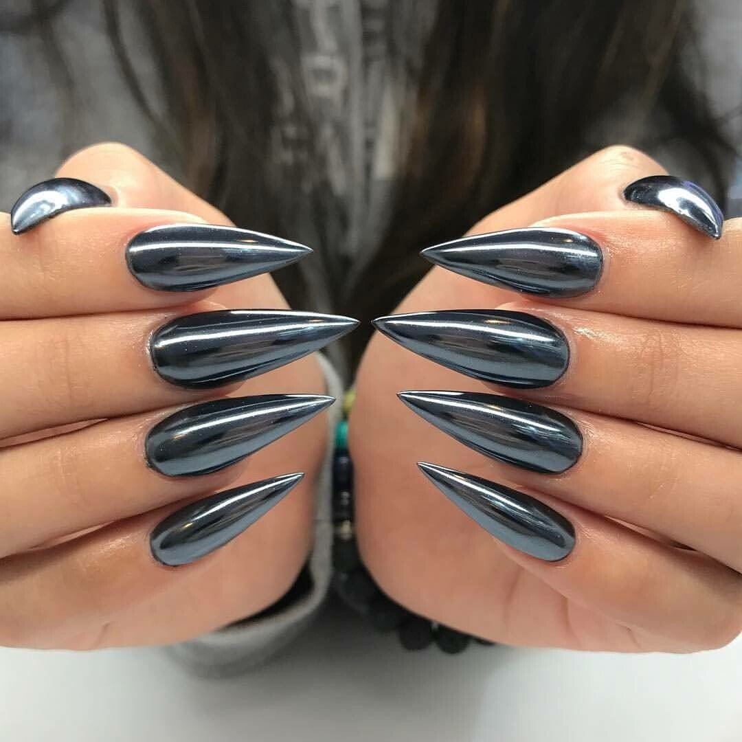 BLACK Nail Mirror Powder NEW ARRIVAL Real A+ Grade Chrome Effect Pigment (y10)