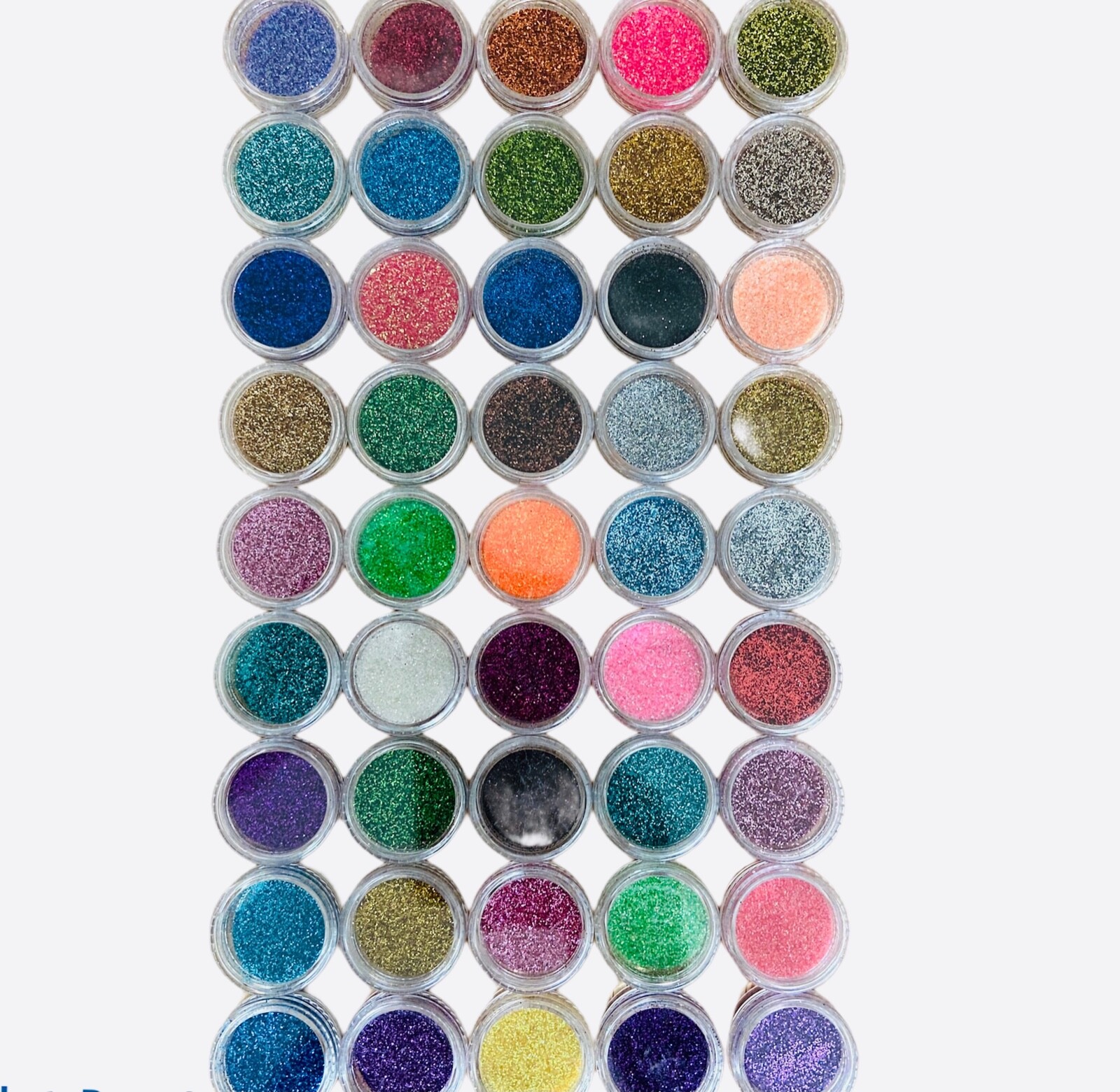 45 Mix Colors Art Powder GLITTER Dust SET UV Acrylic Nail Tips Glitters Manicure