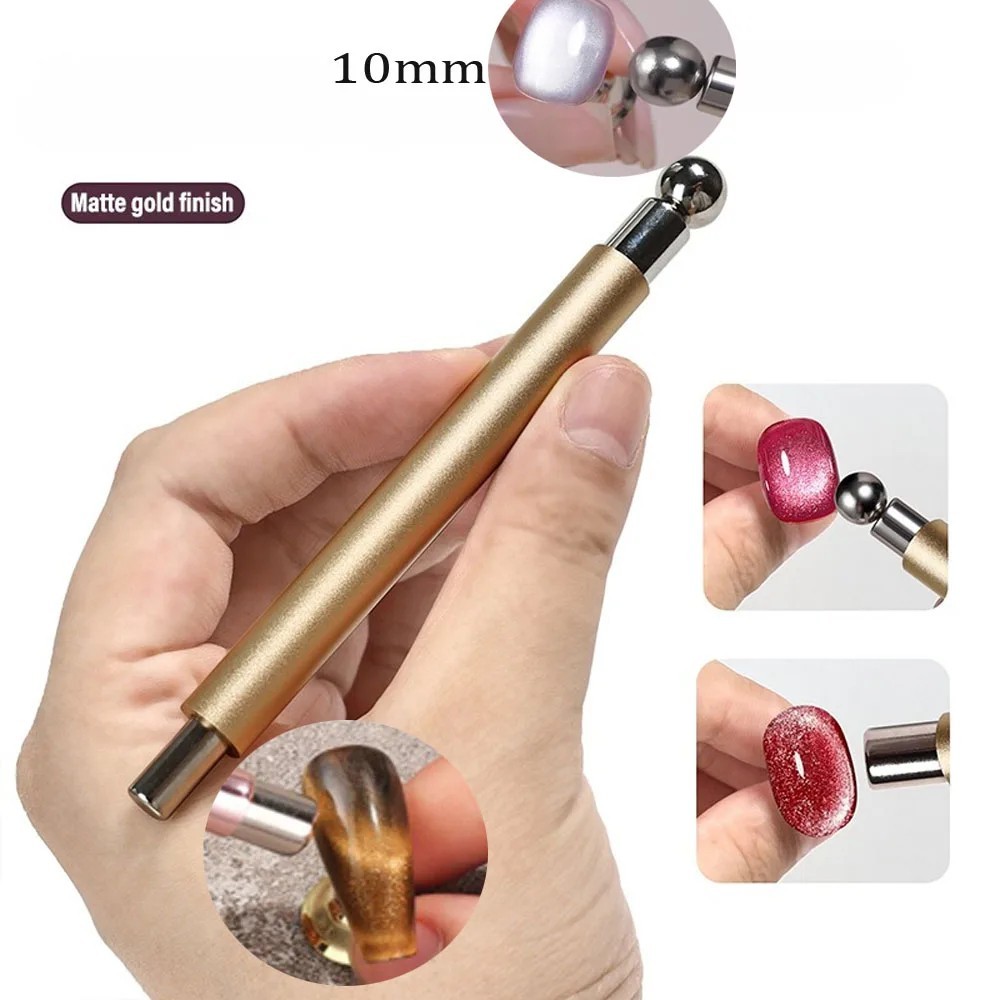 Round Steel Magnetic Stick Double Head Cat Eye Magnet Pen Nail Tool