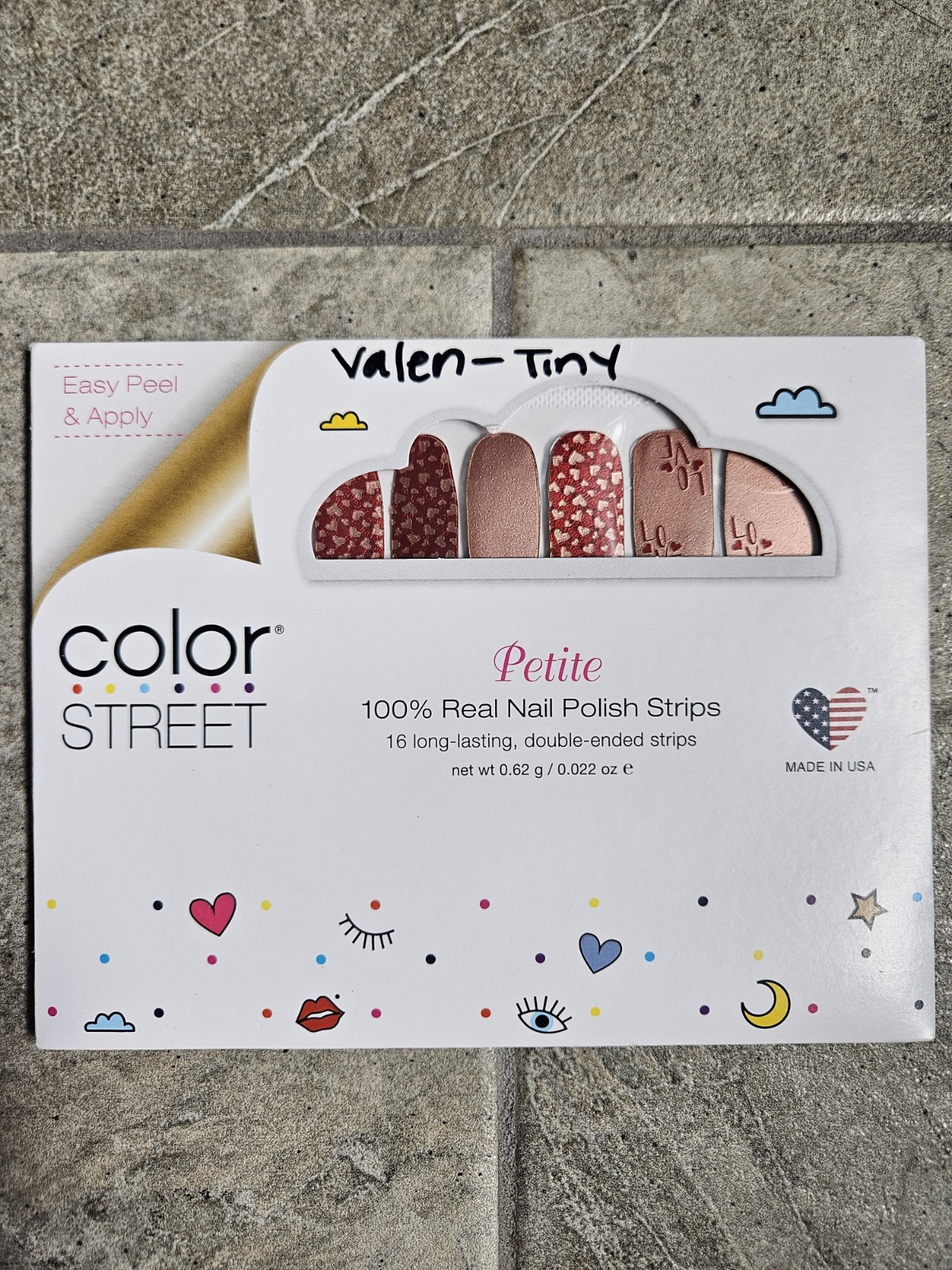 RETIRED Color Street **Valen-Tiny** Nail Strips Petite
