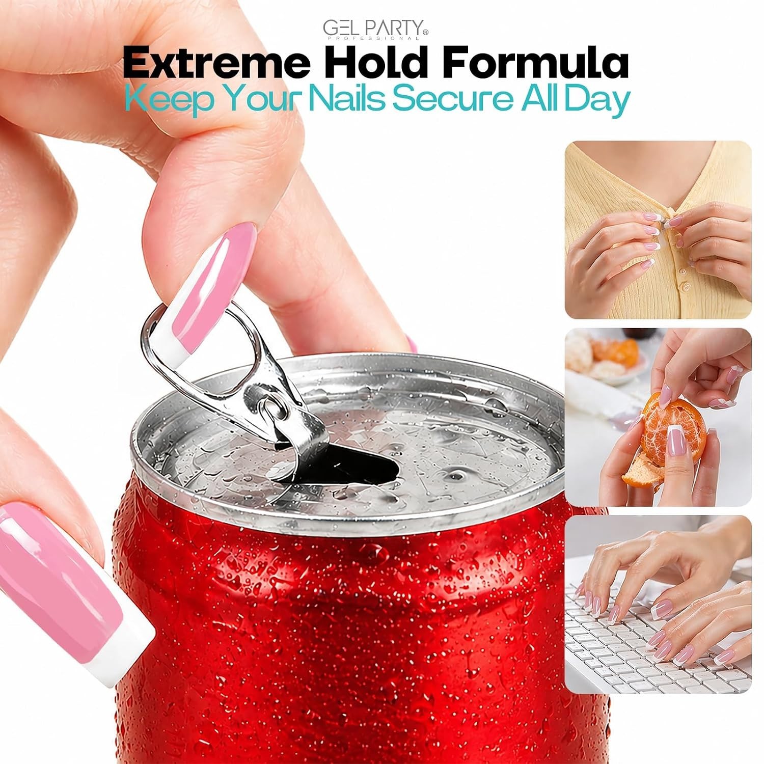 8ml Super Strong Brush On Nail Glue for Press On Nails & Tips – Quick Dry Cle…