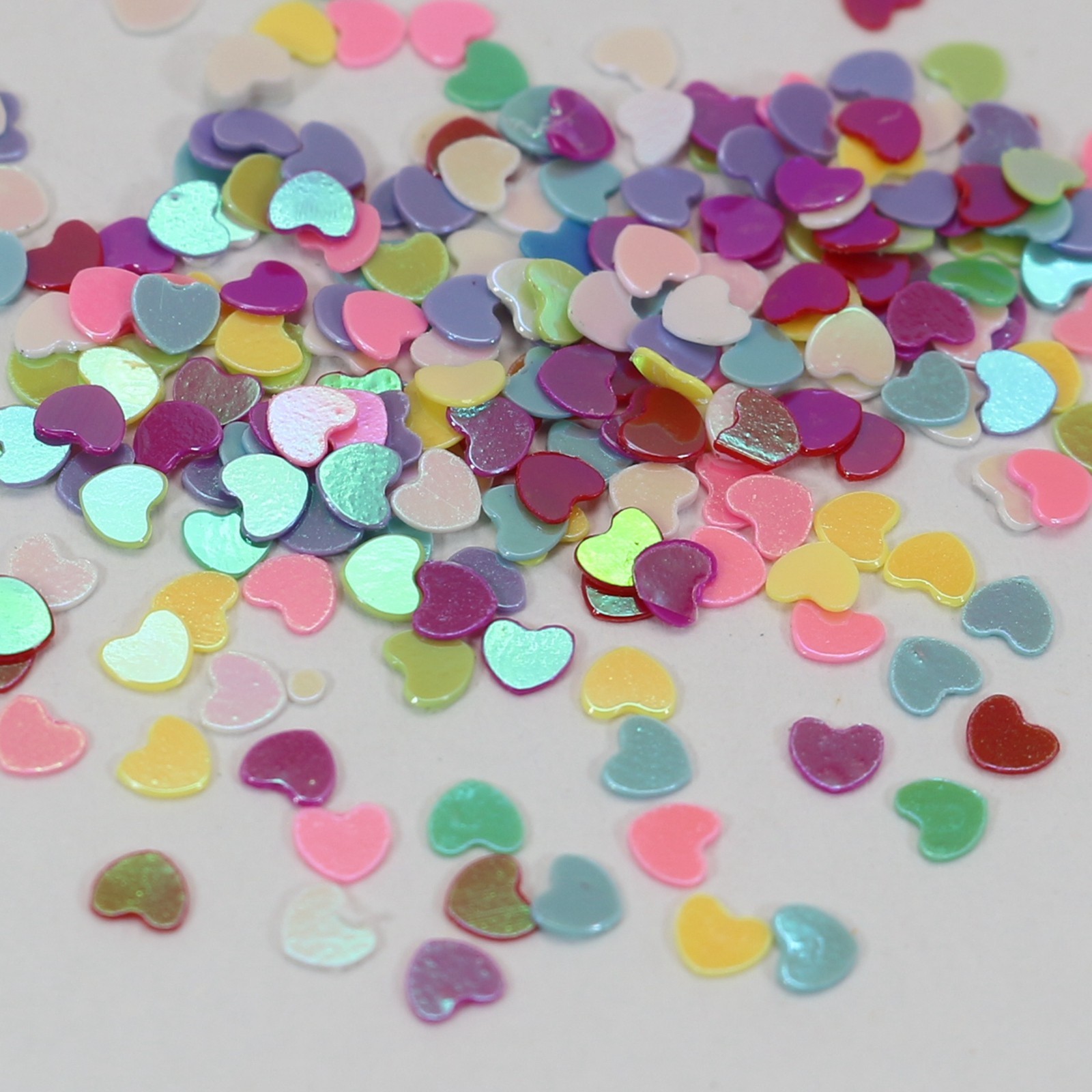50 Gram Mixed Color Heart Sequins Sequins Loose Tiny 3mm Nail Art Tips Crafts