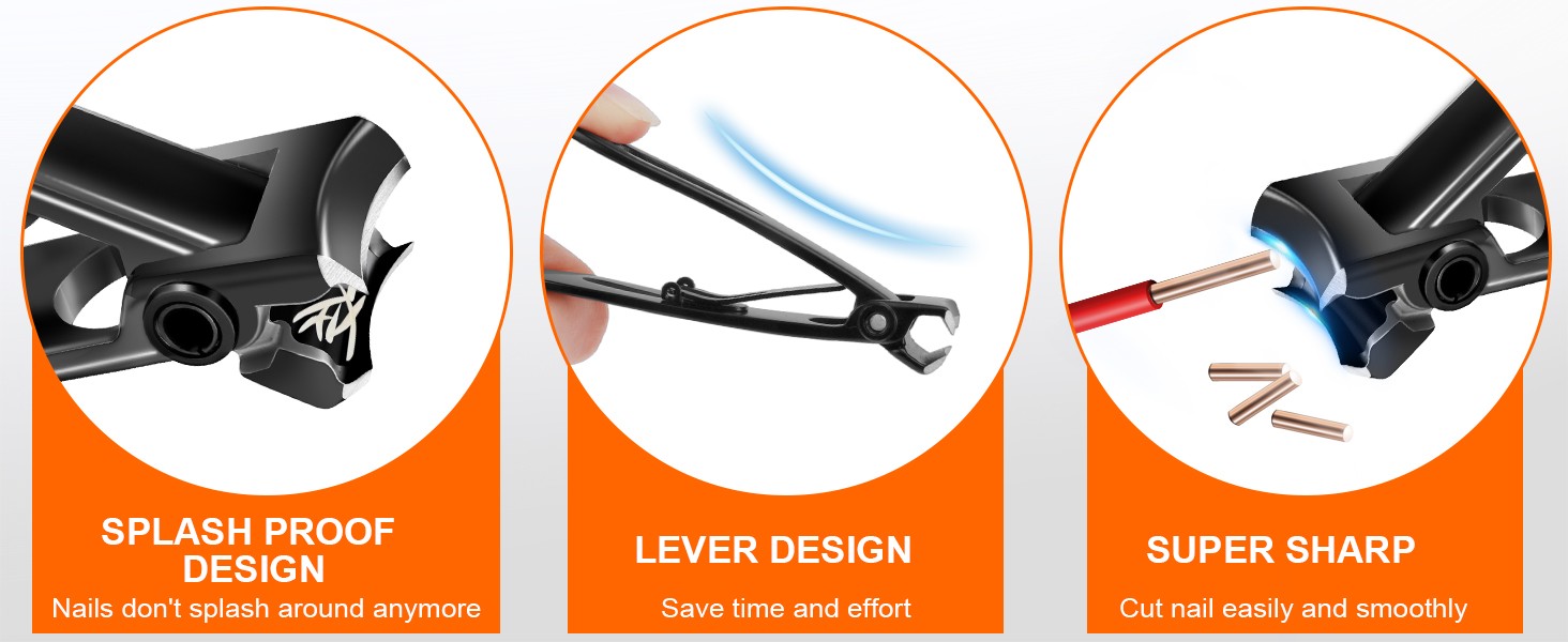 Toe Nail Clippers for Men, Toenail Clippers for Thi Nails for Seniors,