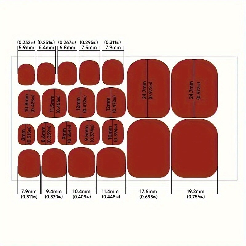 Full Set of Solid Color Nail Polish Stickers + Toenail Stickers for Women