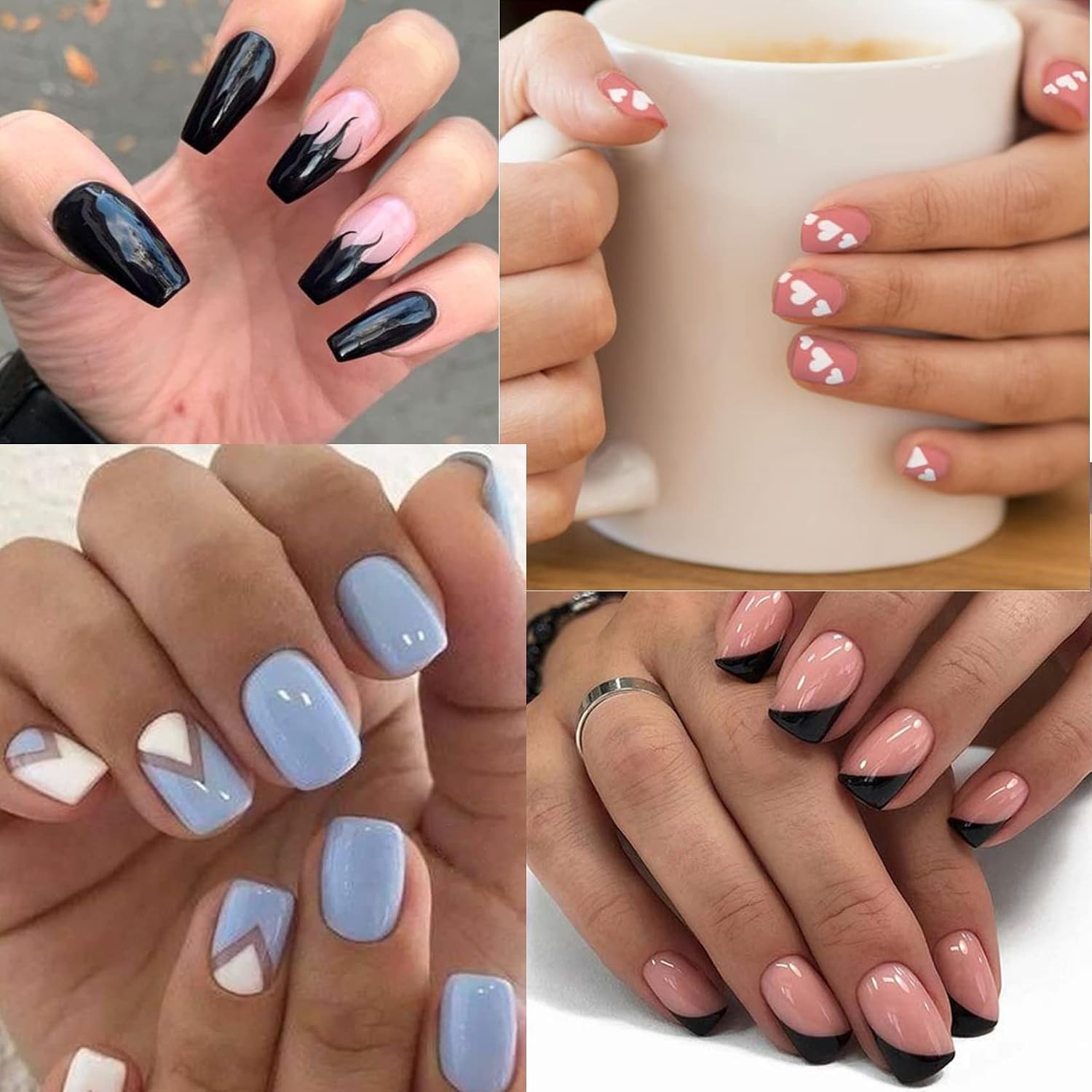 60 Elegant French Manicure Nail Art Stickers with 1768 Pieces for Perfect Nails
