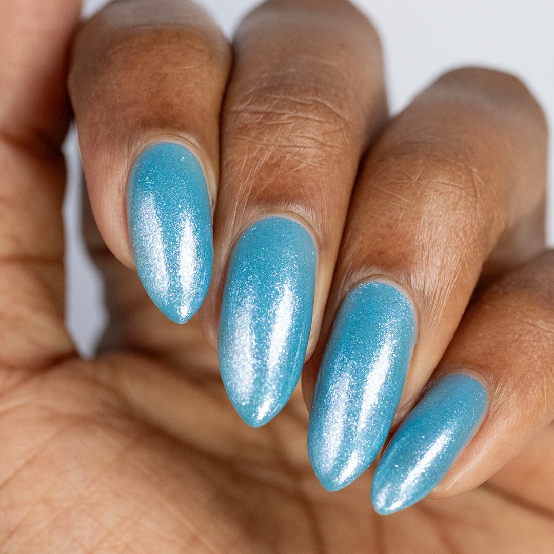 Hero Below Zero Regular Polish (Light Blue Shimmer), Nail Polish for Nail Art