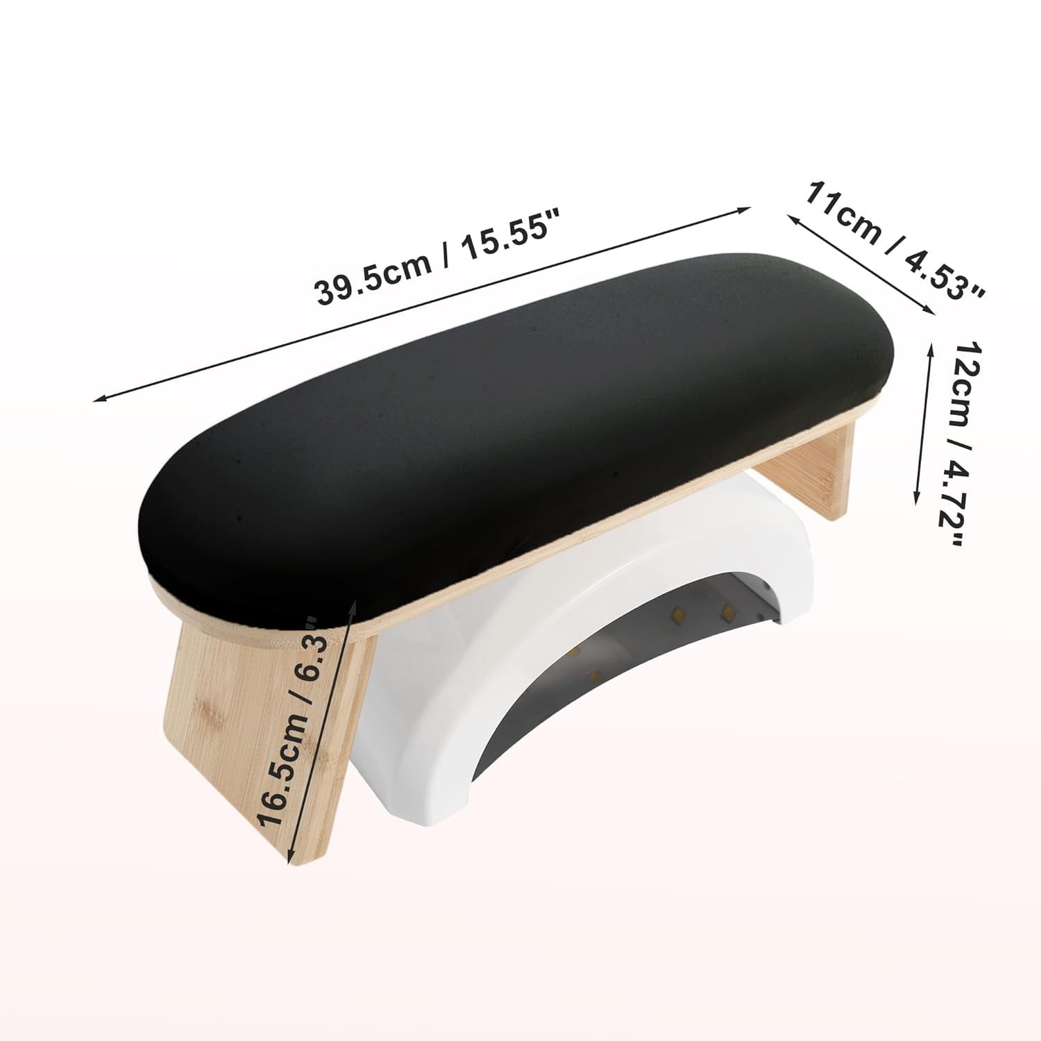 Angled One Arm Rest for Nail Tech Folding Legs Compact Spa Manicure Stand