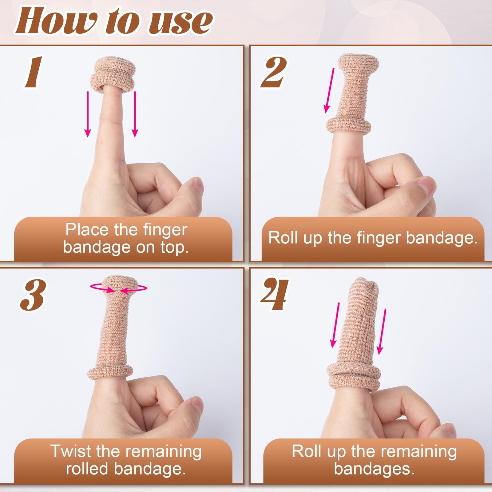 15pcs Cotton Finger Cots, Elastic Finger Sleeve, Skin Color