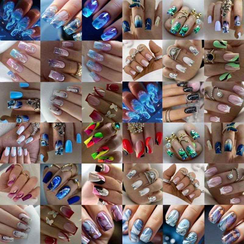240 PCS of Sweet and Luxurious Nails in Various Styles, Suitable for Women