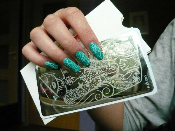 NEW NJX 003 Manicure DIY Nail Art Stamping Ocean Girl Design Image Plate