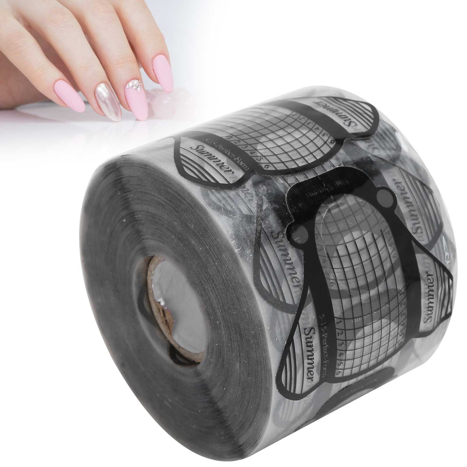 500pcs Nail Forms SelfAdhesive Nail Extension Sticker PVC Decoration Nail Art
