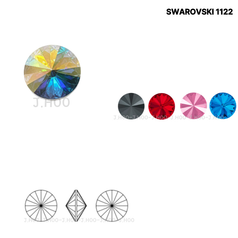 Swarovski 1122 Rivoli Round Stone SS47 10.7mm Pointed Back Crystal 2pcs