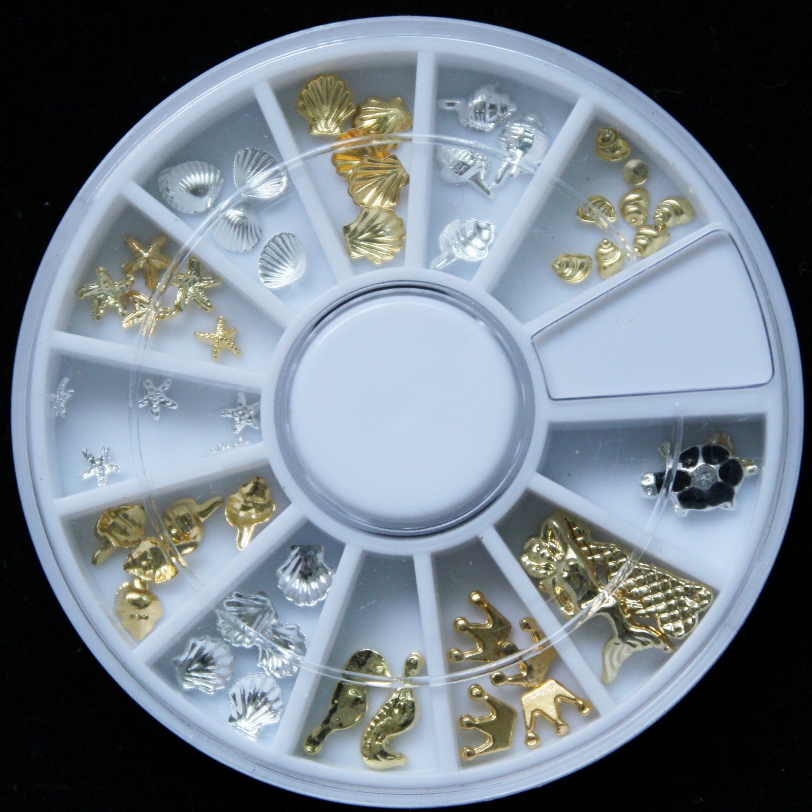 Sea Shell nail art stud wheel decal decoration mermaid turtle craft supplies