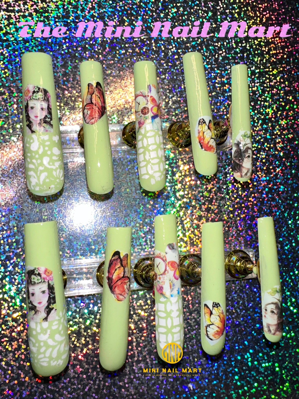 Handmade Custom Press on Nails 3XL Squared