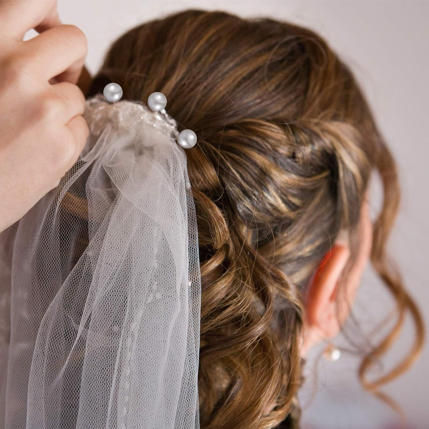 32 Pieces Wedding Pearl Hair Pins Bridal Rhinestone Silver