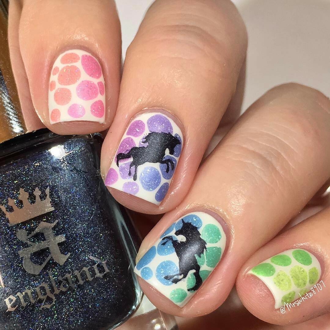 Unicorn Stencils for Nails, Nail Stickers, Nail Art, Nail Vinyls