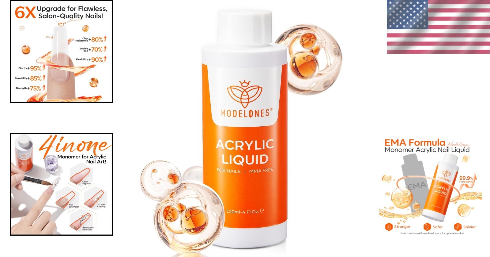 120ml Non-Yellowing Monomer for Stronger, Healthier Nails – DIY Nail Art