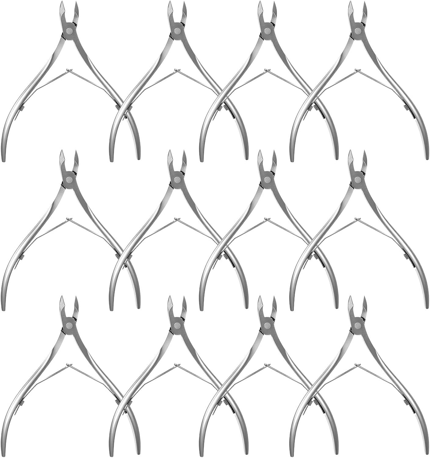 12 Pas Profal Cuticle Trimmer Nippers Stainl Steel Nail