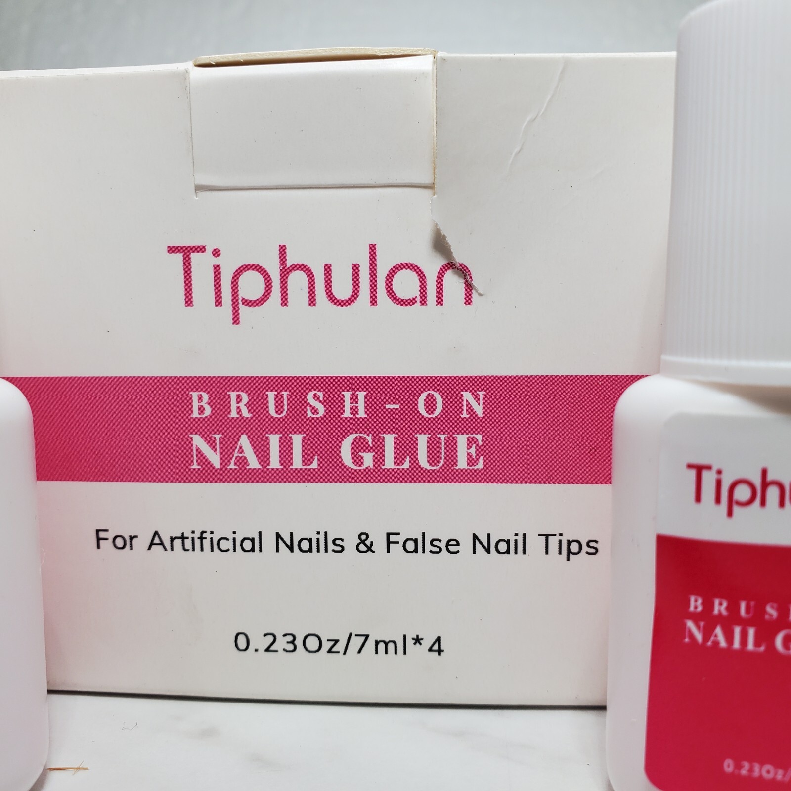 x4 Pack TIPHULAN Bottles Super Strong Nail Glue for Press On Nails Acrylic Nails